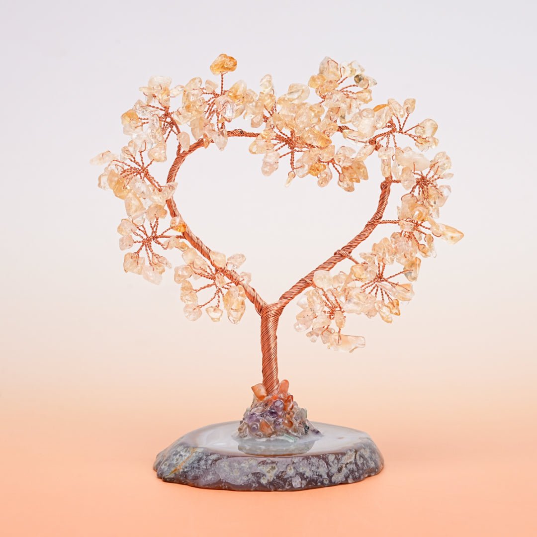 Cœur Arbre de Vie en Pierres Naturelles – Harmonie et Amour - Biloria