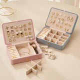 Coffret de Rangement à Bijoux en Velours – Format Compact - Biloria