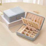 Coffret de Rangement à Bijoux en Velours – Format Compact - Biloria