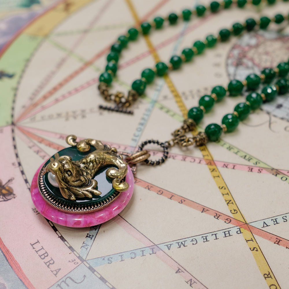 Collier Agate Poisson de Nuage – Harmonie et Transformation - Biloria