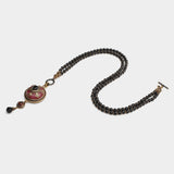 Collier Agate Rouge et Noir – Bijou Ethnie Protecteur - Biloria