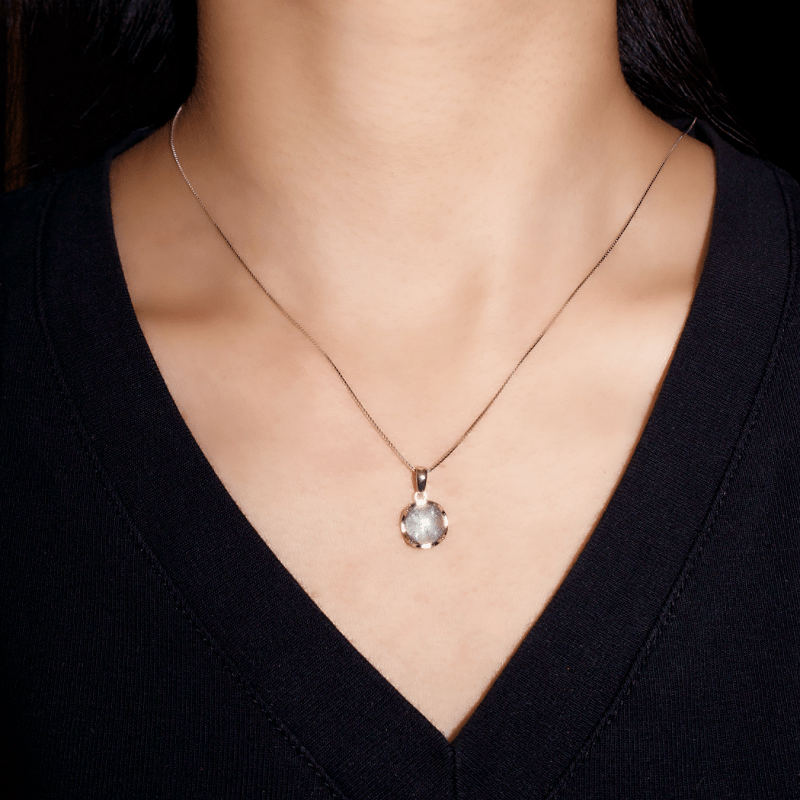 Collier Aigue-Marine Argent 925 – Pierre Naturelle Apaisante - Biloria