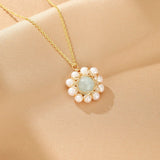 Collier Aigue-Marine et Perle, Élégance Océanique - Biloria