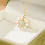 Collier Aigue-Marine et Perle, Élégance Océanique - Biloria