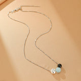 Collier Aigue-Marine Obsidienne Argent 925 – Bijou Tendance Bureau - Biloria