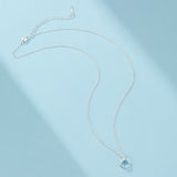 Collier Aigue Marine pour la Sérénité, Argent 925 - Biloria