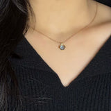 Collier Aigue Marine pour la Sérénité, Argent 925 - Biloria
