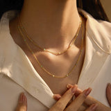 Collier Amazonite Brise Marine Argent Plaqué Or - Biloria