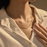 Collier Amazonite Brise Marine Argent Plaqué Or - Biloria