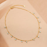 Collier Amazonite Gouttes Solaires - Bijou Fait Main - Biloria