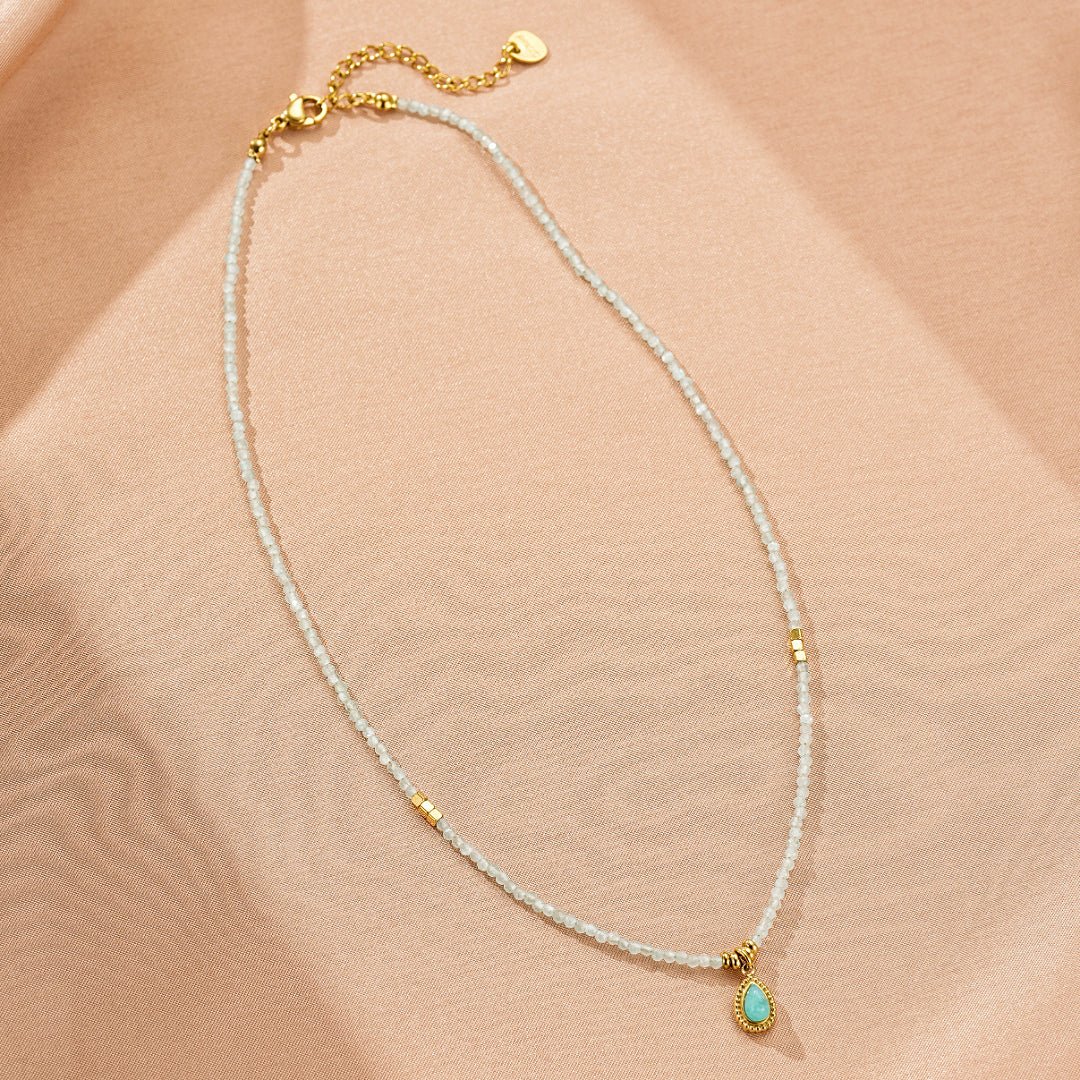 Collier Amazonite Vert : Apaisement et Communication en Lithothérapie - Biloria