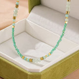 Collier Amazonite Vert : Apaisement et Communication en Lithothérapie - Biloria