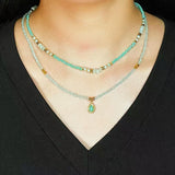 Collier Amazonite Vert : Apaisement et Communication en Lithothérapie - Biloria