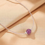 Collier Améthyste Ajustable – Bijou Spirituel Violet - Biloria