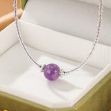 Collier Améthyste Ajustable – Bijou Spirituel Violet - Biloria