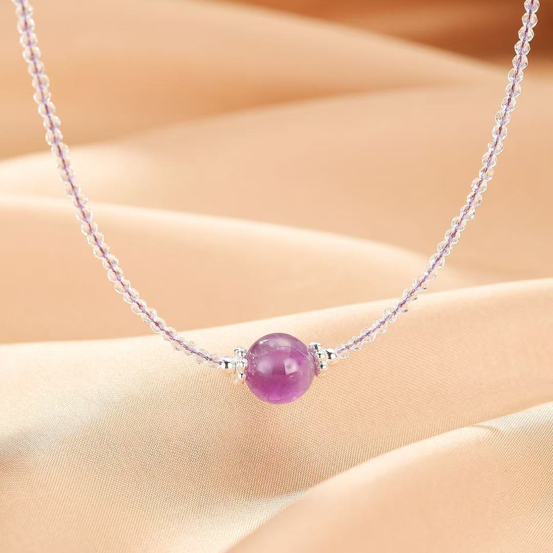 Collier Améthyste Ajustable – Bijou Spirituel Violet - Biloria
