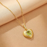 Collier Améthyste Citrine Topaze Péridot Grenat Œil du Crépuscule - Biloria