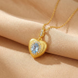 Collier Améthyste Citrine Topaze Péridot Grenat Œil du Crépuscule - Biloria