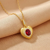 Collier Améthyste Citrine Topaze Péridot Grenat Œil du Crépuscule - Biloria