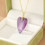 Collier Améthyste Cœur – Pierre Naturelle et Harmonie Feng Shui - Biloria