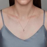 Collier Améthyste et Zircon Étoilé - Bijou Double Pendentif - Biloria