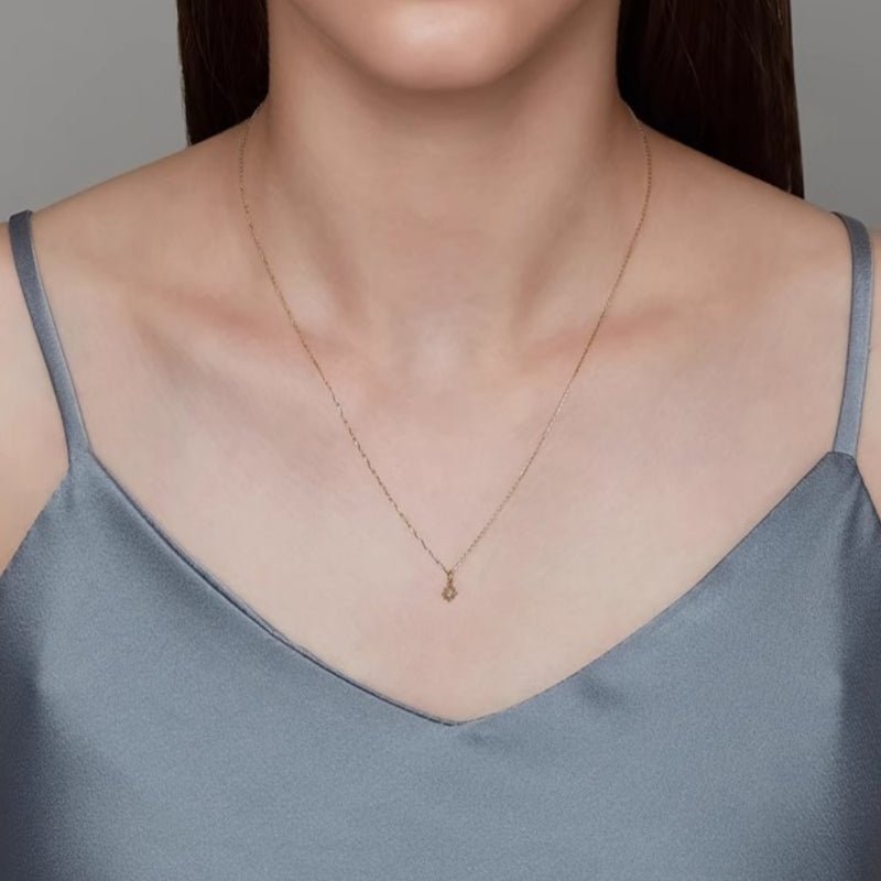 Collier Améthyste et Zircon Étoilé - Bijou Double Pendentif - Biloria