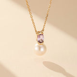 Collier Améthyste Perle Sérénité - Biloria