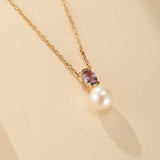Collier Améthyste Perle Sérénité - Biloria
