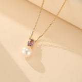Collier Améthyste Perle Sérénité - Biloria
