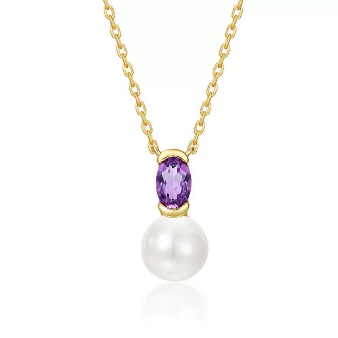 Collier Améthyste Perle Sérénité - Biloria