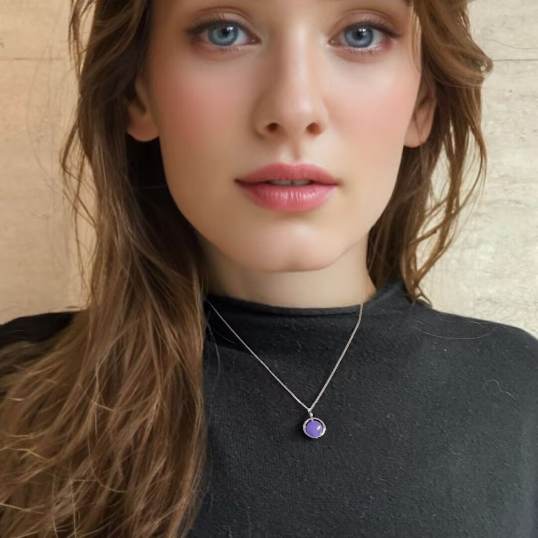 Collier Améthyste Sphère Céleste - Argent 925 - Biloria