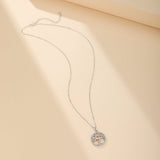 Collier Arbre de Vie Argent 925 avec Cœurs et Zircons - Biloria