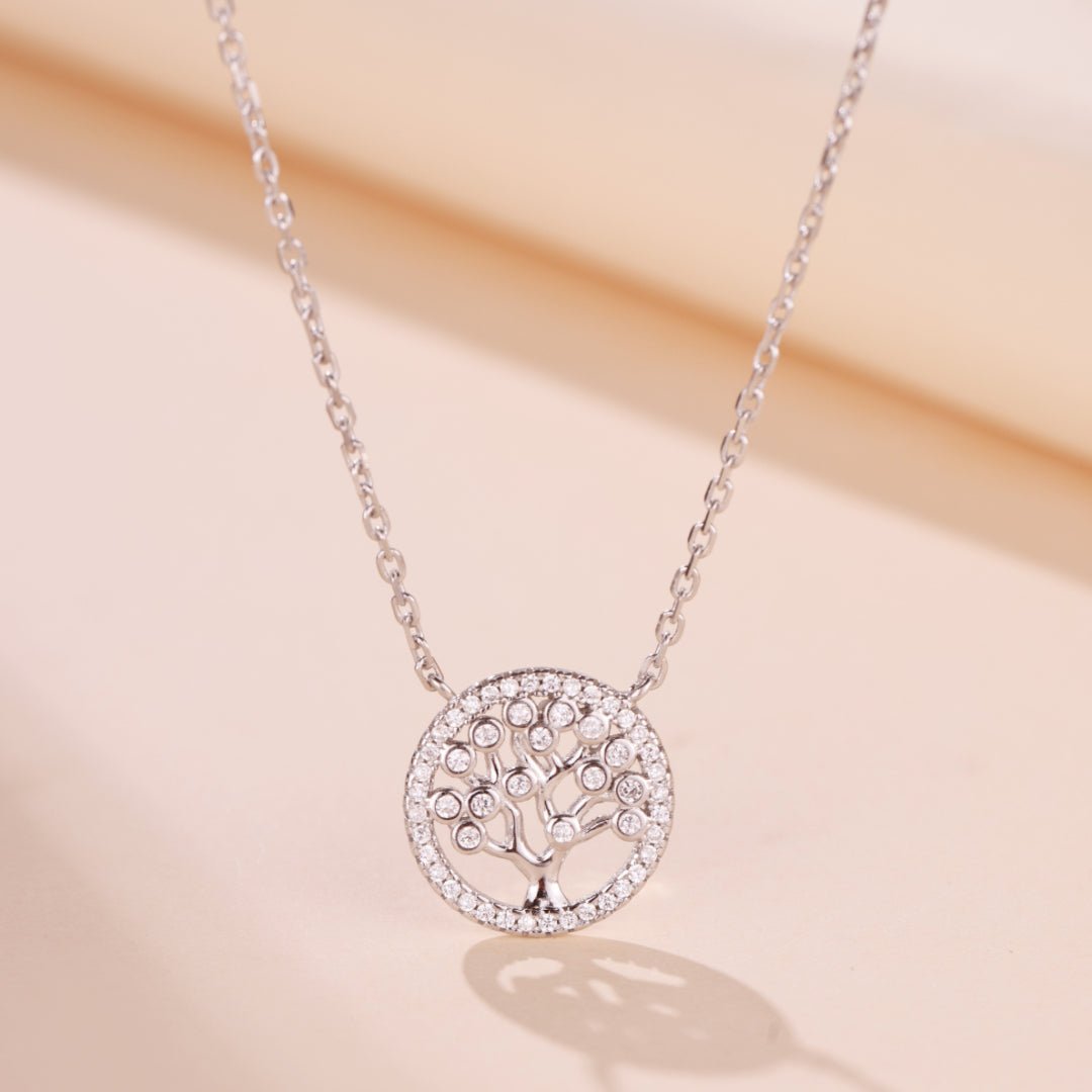 Collier Arbre de Vie Argent 925 avec Zircon - Biloria