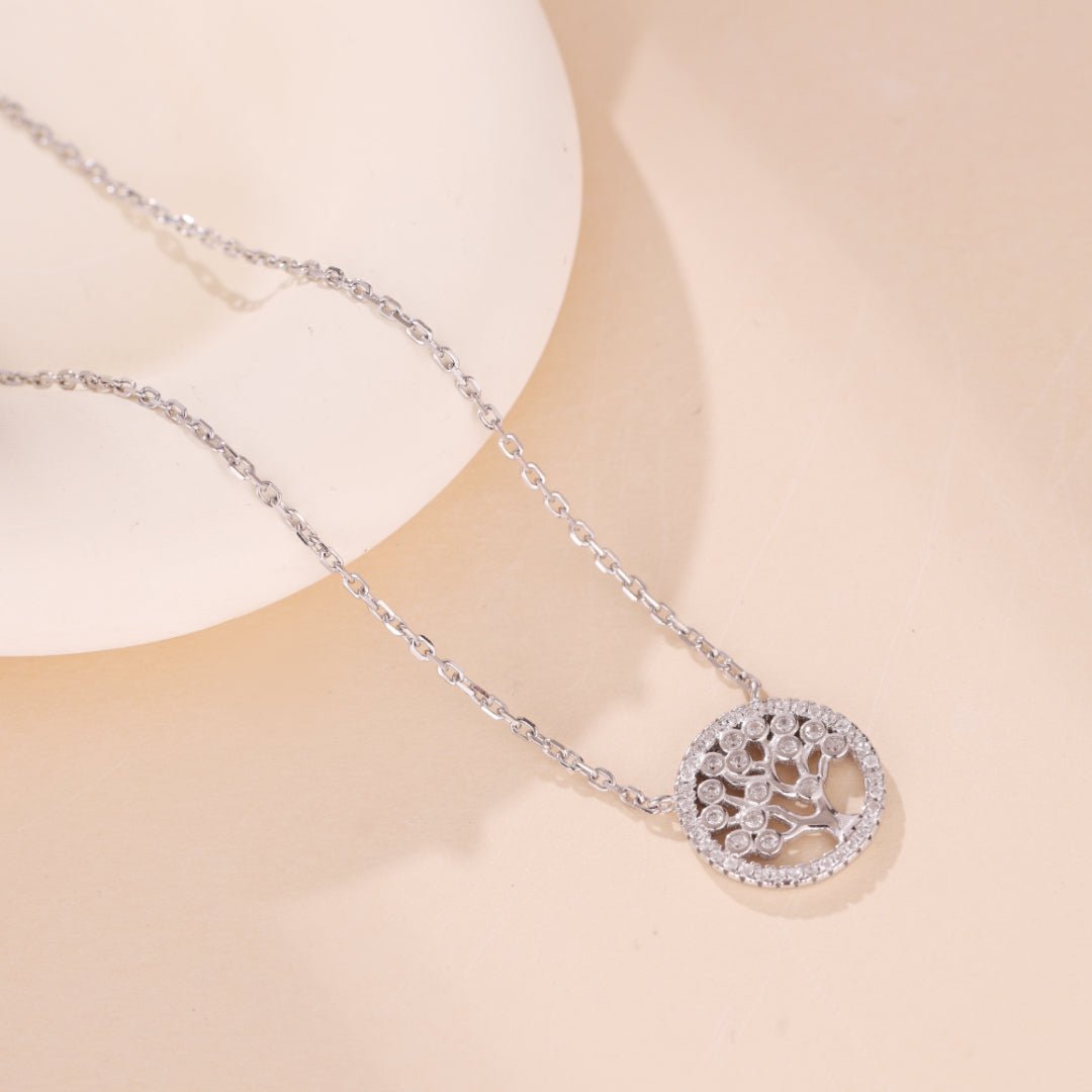 Collier Arbre de Vie Argent 925 avec Zircon - Biloria