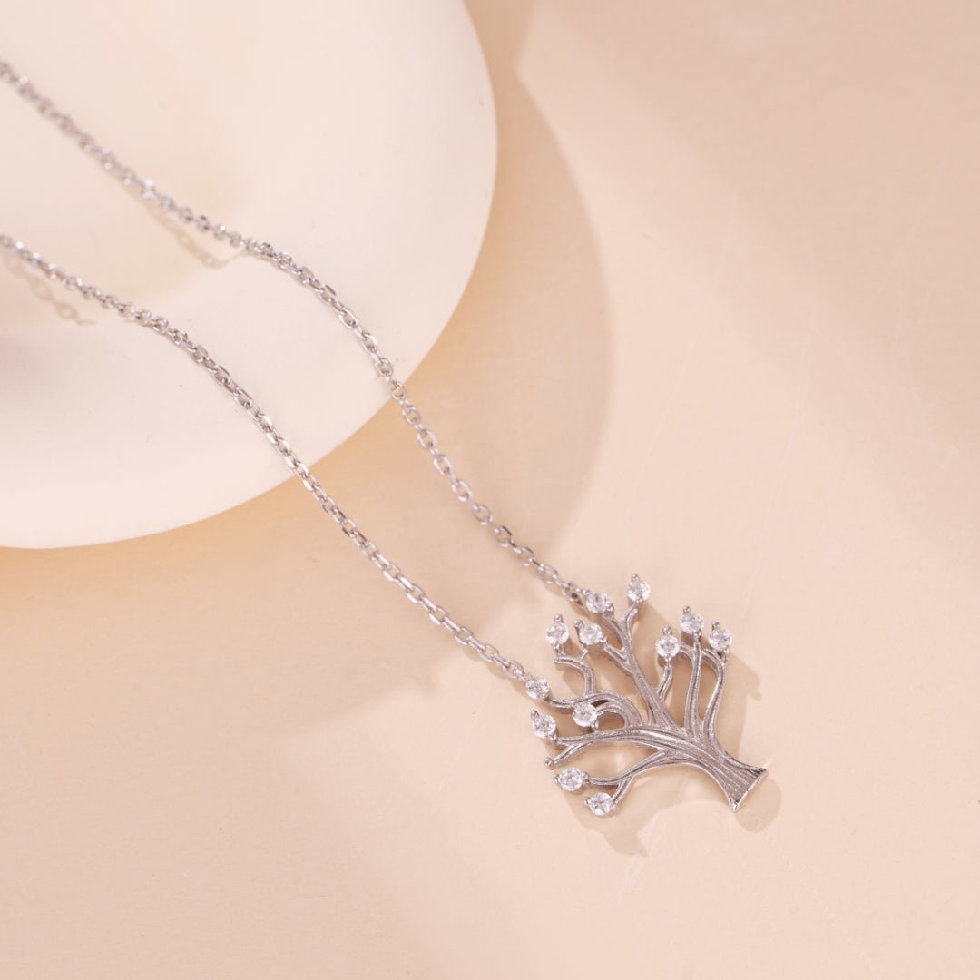 Collier Arbre de Vie Argent 925 avec Zircon - Bijou Harmonie - Biloria