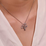 Collier Arbre de Vie Argent 925 avec Zircon - Bijou Harmonie - Biloria