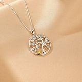 Collier Arbre de Vie Argent 925 – Symbole de Croissance et d'Affection - Biloria