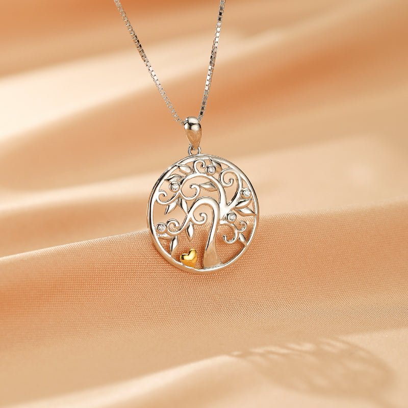 Collier Arbre de Vie Argent 925 – Symbole de Croissance et d'Affection - Biloria