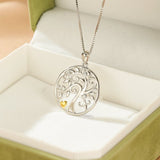 Collier Arbre de Vie Argent 925 – Symbole de Croissance et d'Affection - Biloria