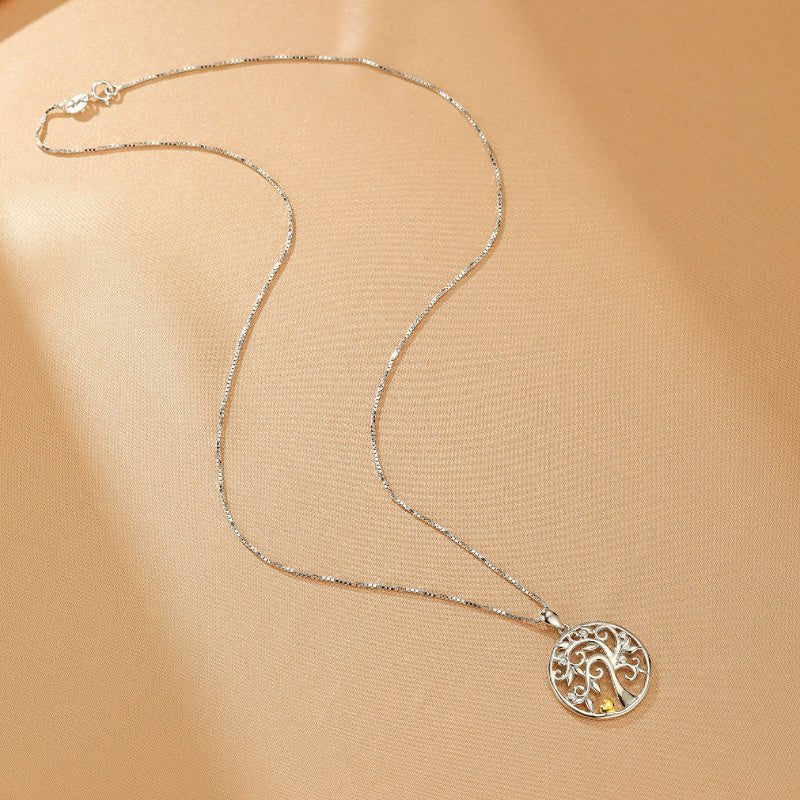 Collier Arbre de Vie Argent 925 – Symbole de Croissance et d'Affection - Biloria
