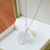 Collier Arbre de Vie Argent 925 Zircons - Biloria
