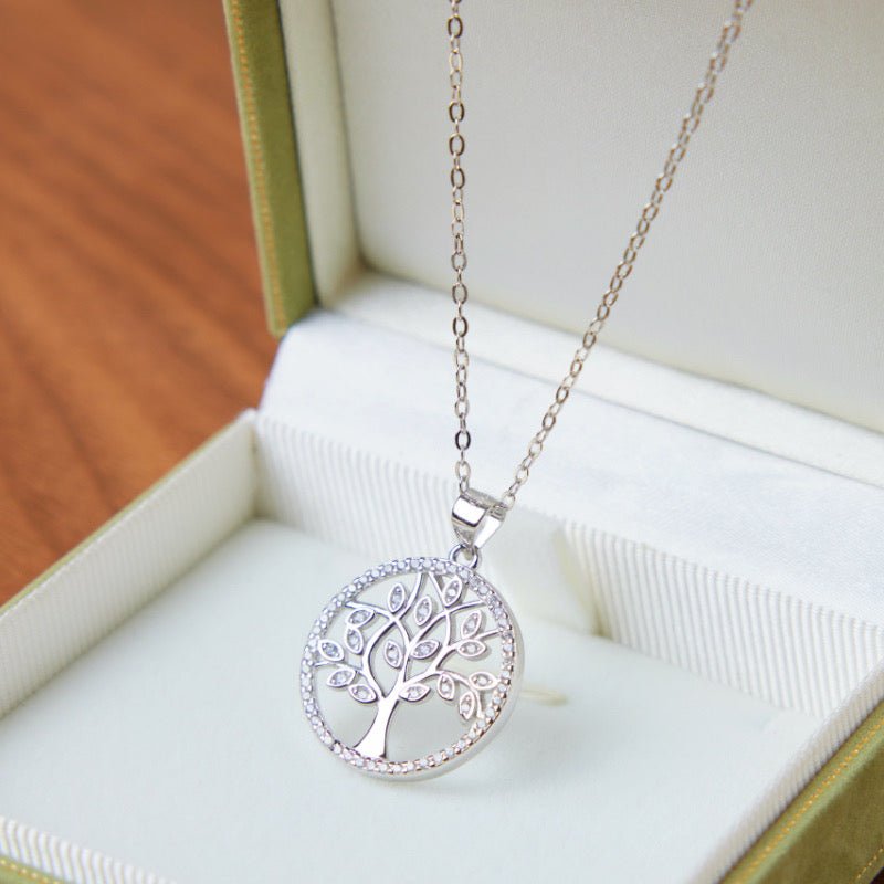 Collier Arbre de Vie Argent 925 Zircons - Biloria