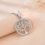 Collier Arbre de Vie Argent 925 Zircons - Biloria