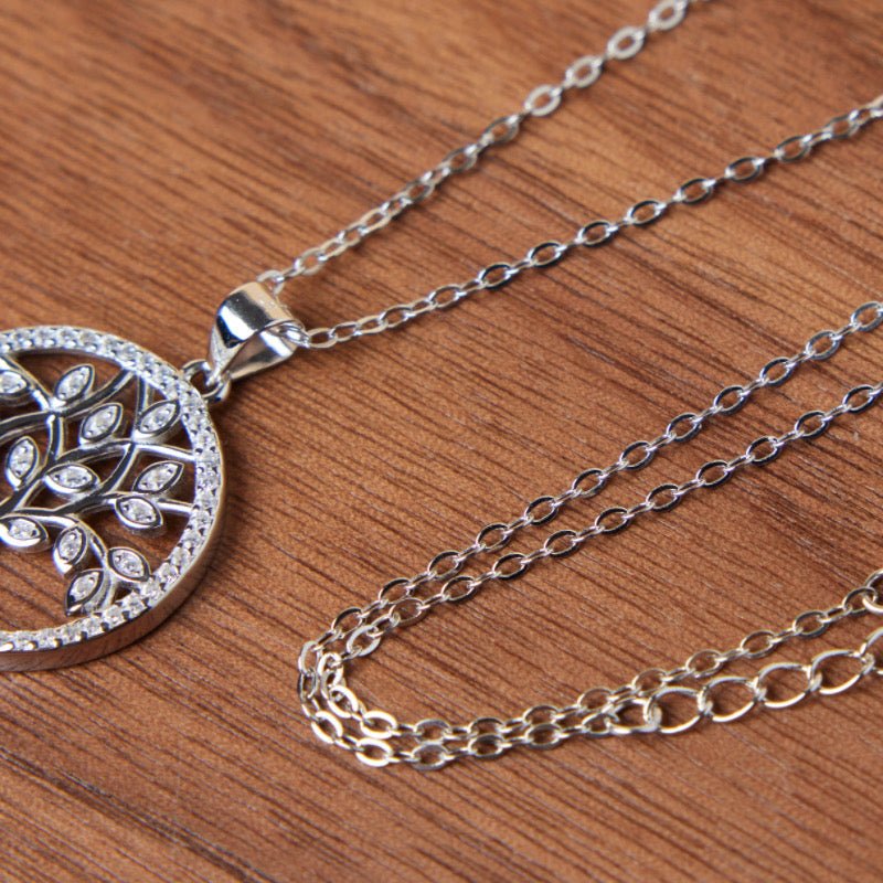 Collier Arbre de Vie Argent 925 Zircons - Biloria