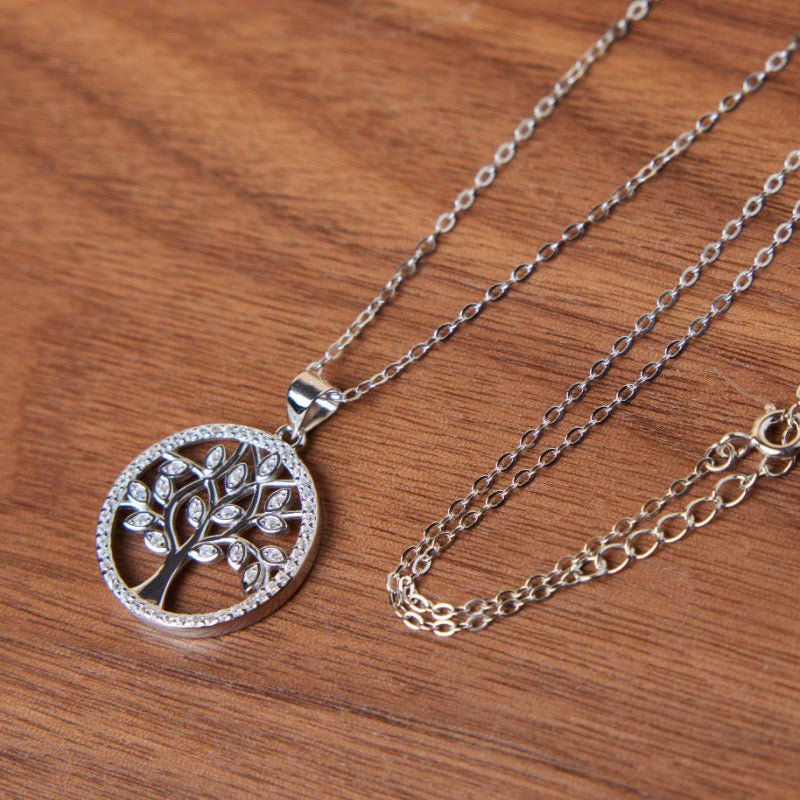 Collier Arbre de Vie Argent 925 Zircons - Biloria