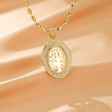 Collier Arbre de Vie en Laiton Doré avec Zircon - Biloria