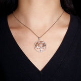 Collier Arbre de Vie Essence Ailée avec Zircons - Biloria