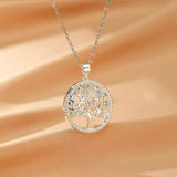 Collier Arbre de Vie Essence Ailée avec Zircons - Biloria