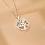 Collier Arbre de Vie Essence Ailée avec Zircons - Biloria