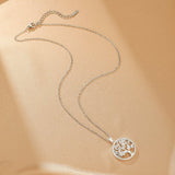 Collier Arbre de Vie Essence Ailée avec Zircons - Biloria
